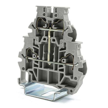 RS PRO Napájení přes svorkovnici, 1kV Modrá 4mm² 1 Pružinová svorka