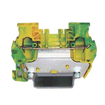 RS PRO Zemnicí svorkovnice, počet cest: 1, 10AWG, 24 AWG, délka: 57.8 mm Lišta DIN 4mm² barva Zelená, Žlutá Pružinová