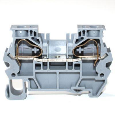 RS PRO Napájení přes svorkovnici, 1kV Šedá 6mm² 1 Pružinová svorka