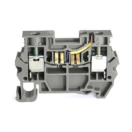 RS PRO Svorkovnice pro komponenty, 300V Šedá 6mm² 1 Objímka