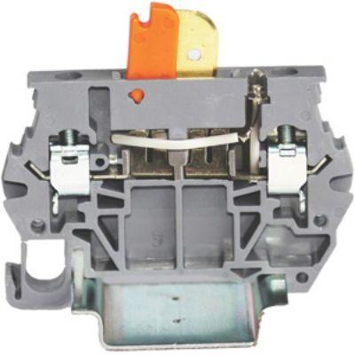RS PRO Odpojovací svorkovnice, 300V Šedá 2.5mm² 1 Objímka