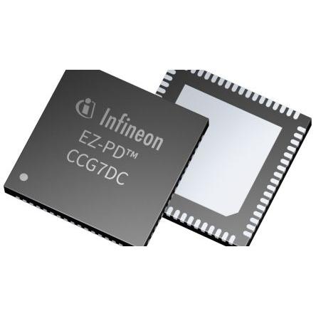 Infineon Rozhraní IO CYPD7271-68LQXQ 4kanálový 1 Mbps 40V USB 2.0 4 V, počet kolíků: 68 kolíkový, QFN