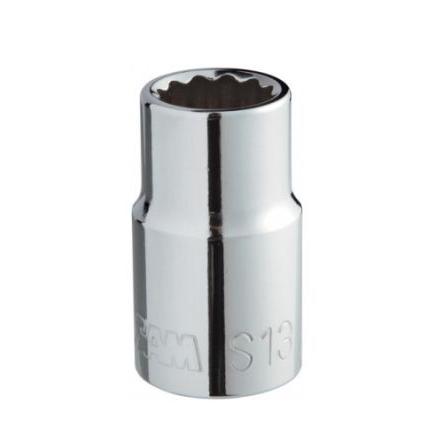 Zásuvka 1/2 in pohon 16 mm 12 bodů Dvojitý šestihran, celková délka: 38mm SAM