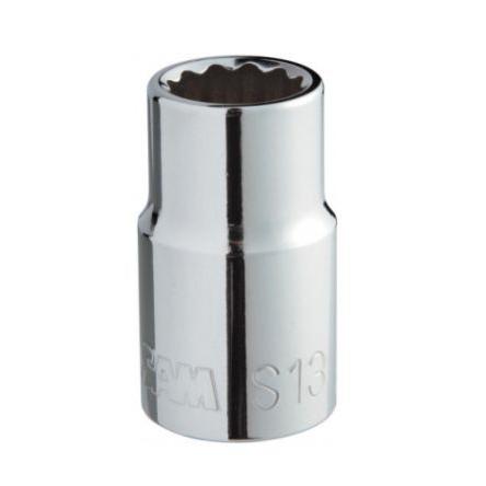 Zásuvka 1/2 in pohon 21 mm 12 bodů Dvojitý šestihran, celková délka: 38mm SAM