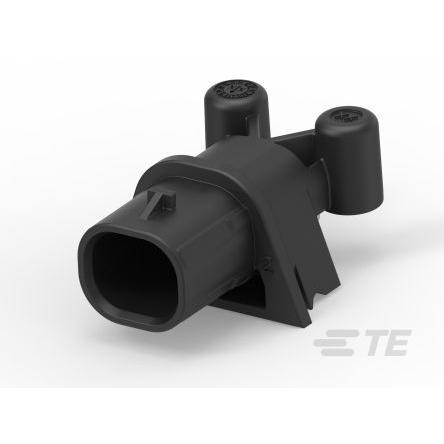 TE Connectivity Patice, počet kontaktů: 2 barva Černá, Vnitřní, Deska, řada: enetSEAL Pájecí, IP6K9K, počet řad: 1