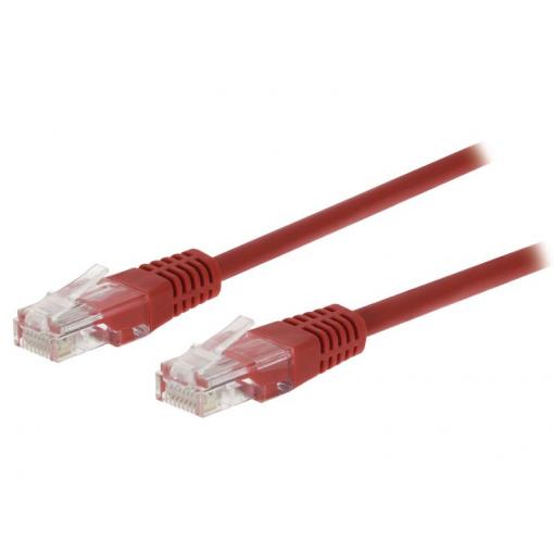 Kabel UTP 1x RJ45 - 1x RJ45 Cat5e 3m RED VALUELINE VLCT85000R30