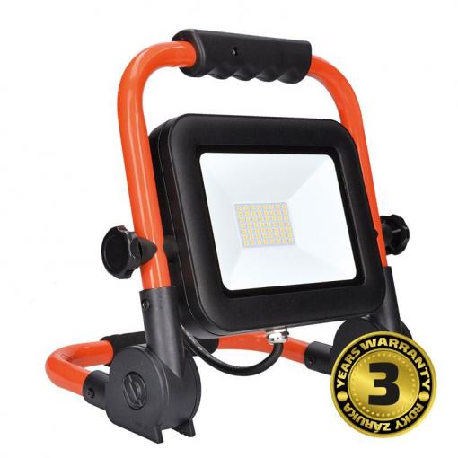 Solight LED reflektor PRO se sklopným stojanem, 50W, 4600lm, 5000K, kabel se zástrčkou, IP65 - WM-50W-FEL
