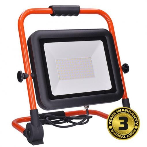 Solight LED reflektor PRO se sklopný stojanem, 100W, 9200lm, 5000K, kabel se zástrčkou, IP65 - WM-100W-FEL