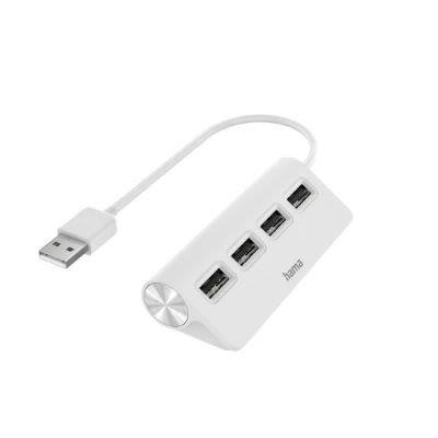Rozbočovač USB 200120, standard: USB 2.0 USB, počet portů USB: 4 USB 22 mm Hama