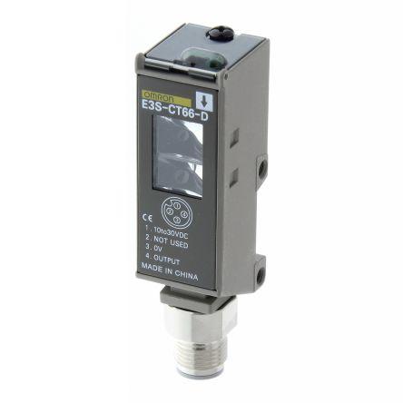 Omron Fotoelektrický snímač, řada: E3S-C Infračervená LED Blok 4kolíkový M12, výstup: NPN/PNP Jednocestný IP67