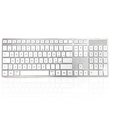 Klávesnice, model: 301 MAC, Bezdrátové, Bílá, Bluetooth Mac Qwerty x 28 mm x 114mm Ceratech