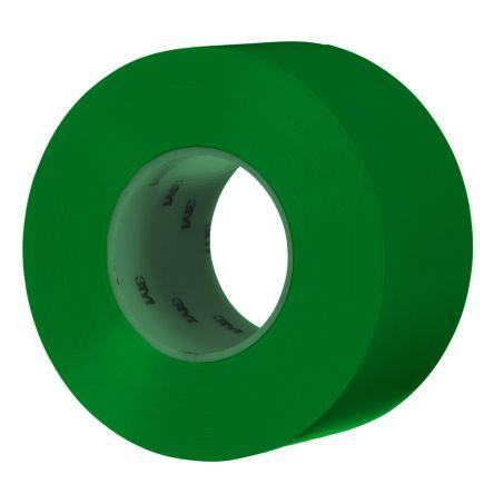 Podlahová páska Pryž, Zelená Vinyl 0.4 mm 76.2mm, délka: 32.9 m 971 3M