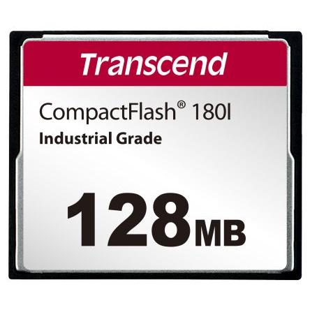 Karta Compact Flash Compact Flash Transcend 128 MB Průmyslová třída, model: CF180I SLC 85 °C -40 °C
