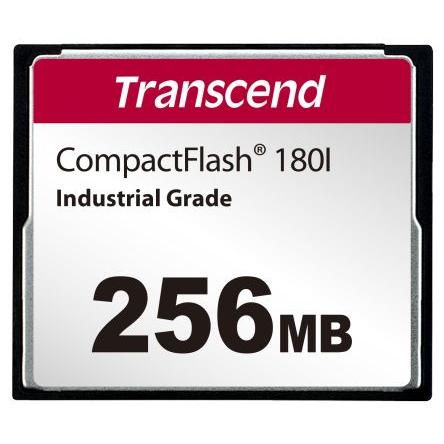 Karta Compact Flash Compact Flash Transcend 256 MB Průmyslová třída, model: CF180I SLC