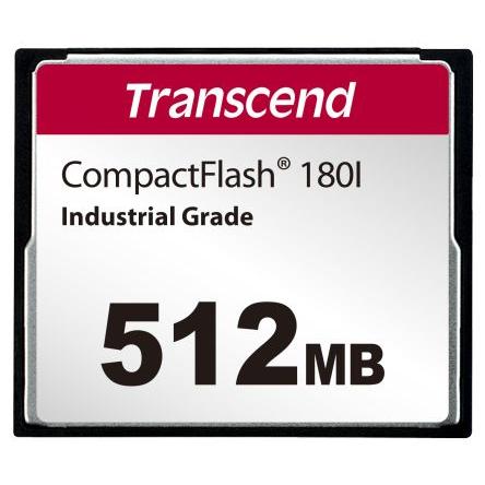 Karta Compact Flash Compact Flash Transcend 512 MB Průmyslová třída, model: CF180I SLC