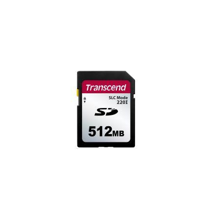 Karta SD 512 MB Karta SD Flash Průmyslová třída SuperMLC Transcend, řada: SDC220I 85 °C -40 °C