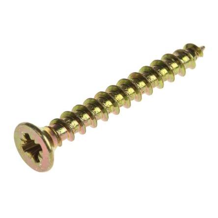 RS PRO Vrut Pozidriv, Pasivovaný pozinkovaný, Ocel Zapuštěná hlavice, 3 mm, délka: 25 mm