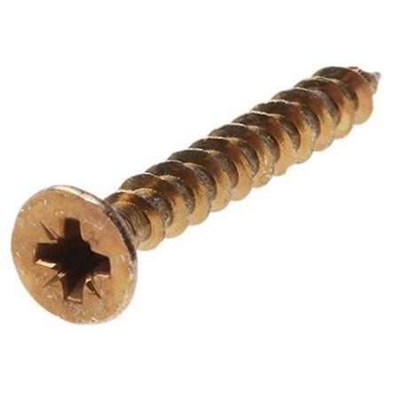 RS PRO Vrut Pozidriv, Pasivovaný pozinkovaný, Ocel Zapuštěná hlavice, 5 mm, délka: 40 mm