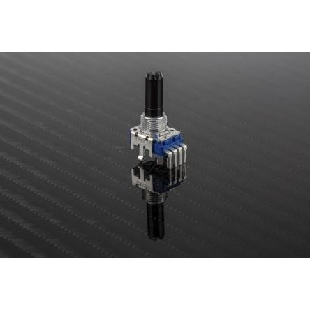 Karbonový fóliový potenciometr, průměr hřídele: 6 mm 1otáčkový, řada: RK11K 50 kΩ 20 % 0.05 W Rotační, Montáž do panelu,