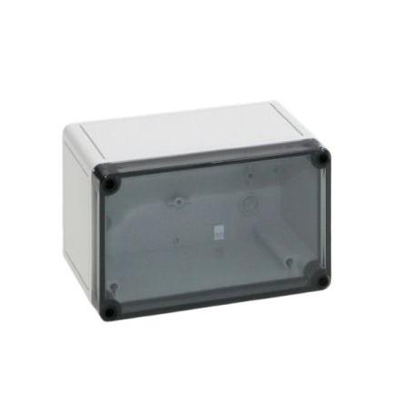 Rittal Nástěnná krabice, řada: PK IP66 Polykarbonát RAL 7035 180 mm Průhledné dveře 110 mm 90 mm