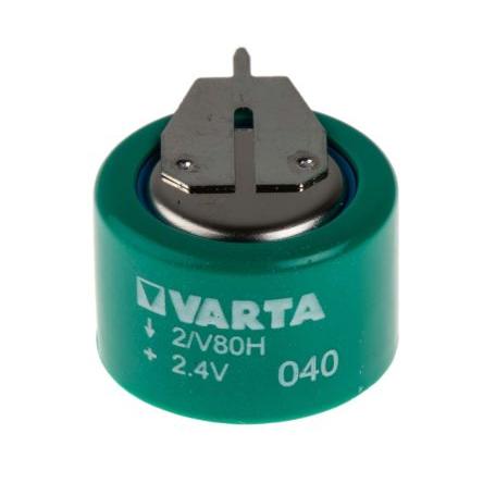 Mincové baterie 2.4 V Nikl-metal-hydrid 80 mAh Varta
