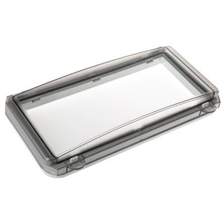 Fibox Šedá Polykarbonát IP65 Kontrolní okénko Skříň s 12 moduly