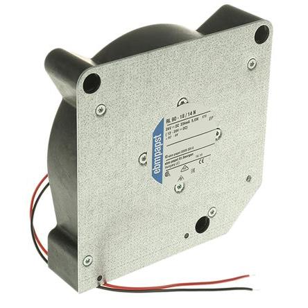 ebm-papst Odstředivý ventilátor, řada: RL 90 N Odstředivý, průtok vzduchu: 40 m³/h 24V dc DC 120.6 mm 120.6mm 37.3 mm