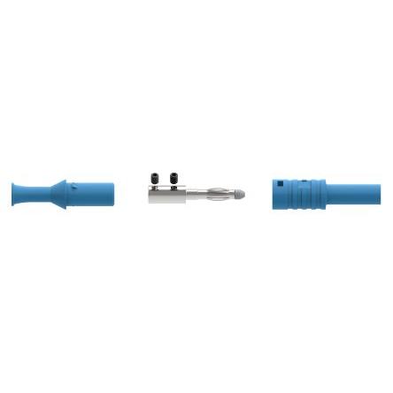 Electro PJP Banánek, 1kV, 36A, Modrá, Vnější Šroubová, délka: 62.5 mm