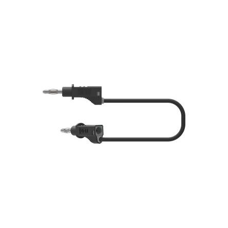 Electro PJP Zkušební vodič, Černá 36A, délka kabelů: 50 cm, 30V, 60 V, Polyvinylchlorid, úroveň kategorie: CAT 0, CAT II