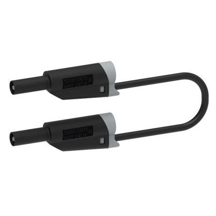 Electro PJP Zkušební vodič, Černá 36A, délka kabelů: 200 cm, 600V, Polyvinylchlorid, úroveň kategorie: CAT 0, CAT II