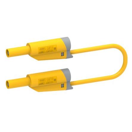 Electro PJP Zkušební vodič, Žlutá 36A, délka kabelů: 50 cm, 600V, Polyvinylchlorid, úroveň kategorie: CAT 0, CAT II