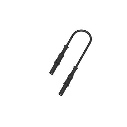 Electro PJP Banánkový konektor, 4 mm, 1000V, 1500 V, 36A, Černá, Vnější, délka: 500 mm Banánek Jack