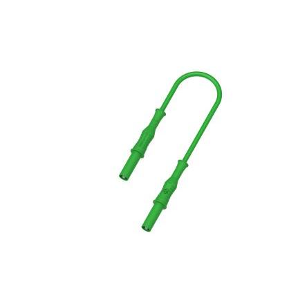 Electro PJP Banánkový konektor, 4 mm, 1000V, 1500 V, 36A, Zelená, Vnější, délka: 500 mm Banánek Jack