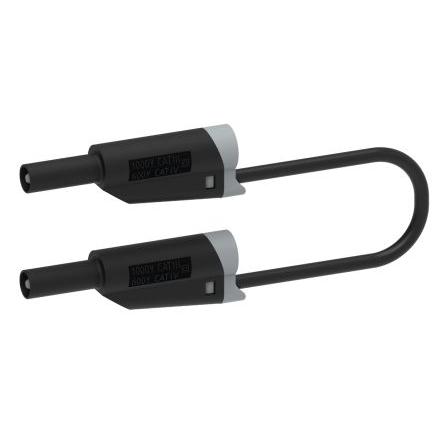 Electro PJP Zkušební vodič, Černá 36A, délka kabelů: 50 cm, 1kV, Polyvinylchlorid, úroveň kategorie: CAT 0, CAT II