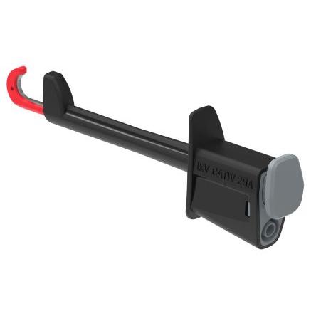 Electro PJP Háčková svorka, 4 mm, velikost zásuvky: 4 mm, Černá 20A, 1kV, délka: 138 mm, materiál kontaktu: Niklovaná