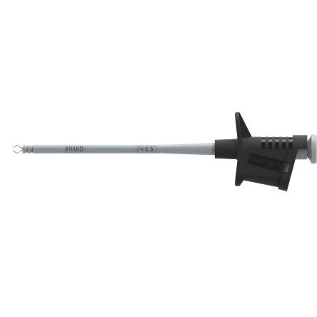 Electro PJP Krokosvorka, velikost zásuvky: 4 mm, Černá 6A, 1kV, délka: 162 mm, materiál kontaktu: Ocel