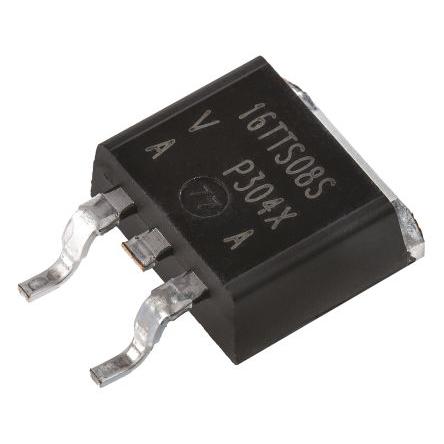 Vishay Tyristor SCR VS-16TTS08S-M3 60 mA 10 A 800 V 200 A, TO-263, počet kolíků: 3 kolíkový 1.4 V