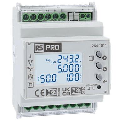 Elektroměr LCD 3fázový Elektroměr výška číslice 6.35 mm, výška výřezu: 90 mm, šířka výřezu: 70 mm, přesnost měřicího