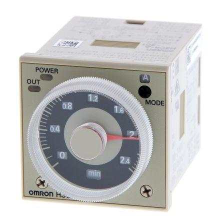 Omron Časovací relé, řada: H3CR DPDT 2kontaktové 24 to 48 V ac/dc 24V ac, 48 V ac zásuvné 0.05 s to 300 h