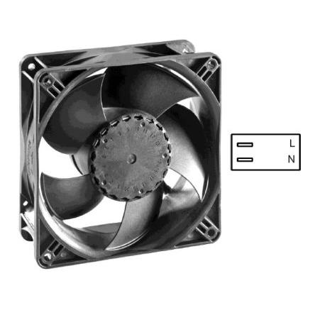 ebm-papst Axiální ventilátor, řada: AxiACi 120, průtok vzduchu: 138 m³/h 4.4 W 115V ac, 230 V ac 62 mA IP65 120 mm 120mm