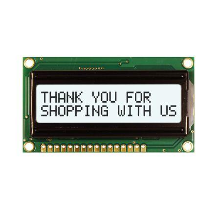 Monochromatický LCD displej NHD-0216HZ-FSW-FBW-33V3C, řada: NHD LCD podsvícení LED Bílá Paralelní NEWHAVEN DISPLAY