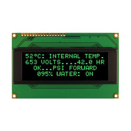 Displej OLED, řada: NHD Zelená NEWHAVEN DISPLAY INTERNATIONAL Sériové/paralelní