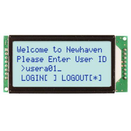 Monochromatický LCD displej NHD-0420H1Z-FSW-GBW-33V3, řada: NHD LCD podsvícení LED Bílá Paralelní NEWHAVEN DISPLAY