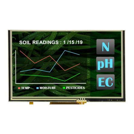 Barevný displej LCD NHD-5.0-800480TF-ATXL#-T, řada: NHD 5 in Dotykový displej 800 x 480 pixelů podsvícení LED rozhraní