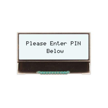 Monochromatický LCD displej NHD-C0216CZ-FSW-FBW-3V3, řada: NHD LCD podsvícení LED Bílá Sériové NEWHAVEN DISPLAY
