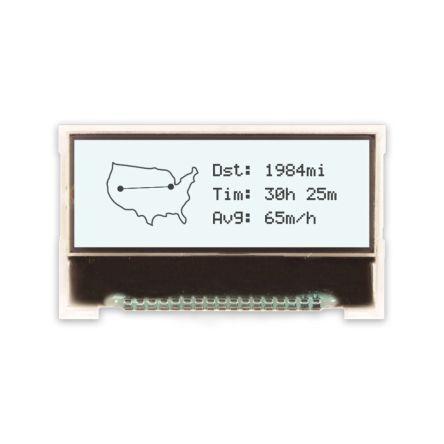 Monochromatický LCD displej NHD-C12832A1Z-FSW-FBW-3V3, řada: NHD Grafický displej LCD podsvícení LED Bílá 128 x 32