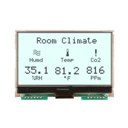 Monochromatický LCD displej NHD-C12864A1Z-FSW-FBW-HTT, řada: NHD Grafický displej LCD podsvícení LED Bílá 128 x 64