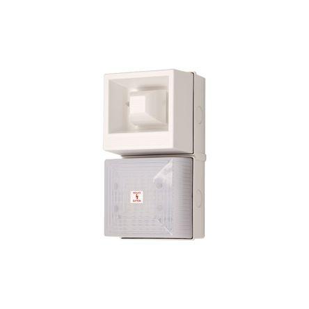Clifford & Snell Kombinace sirény a majáku, řada: YL40 Blikající světlo Alarm barva Opálová 24V dc IP65 LED Základna IEC