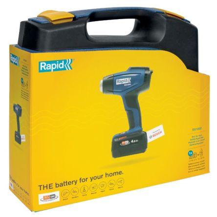 Horkovzdušná pistole Bezdrátové, číslo modelu: RX1000 max. 550 °C 4 Ah, Typ C - EU zástrčka Rapid
