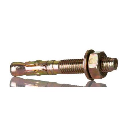 Průchozí šroub, Uhlíková ocel, M10, délka: 75 mm RS PRO 10 mm